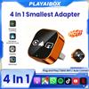 Tripodpie Adattatore Carplay 4in1 2026 Nuovo Aggiornamento Wireless Android Auto Mirror Link Smart MiNi AI Box USB Plug and Play Connessione Automatica WiFi