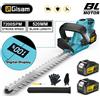 Gisam Tagliasiepi Elettrico a Batteria Gisam 2000W 7200SPM, Sega per Potatura, Rasaerba, Utensile Elettrico da Giardino per Batteria Makita 18V