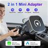 FLIXIVI Adattatore CarPlay/Android Auto 2in1 da cablato a wireless 2026 per Apple e Android, Dongle Plug and Play, Accessorio Auto Universale, Ultimo Modello