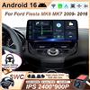 NONE Autoradio GPS da 12,3 pollici con Carplay wireless, schermo QLED per Ford Fiesta MK6 MK7 2009-2016 LHD RHD, lettore multimediale video Android