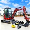 LANDWARD Mini Escavatori da 2500kg con Motore Euro 5 da 25HP, Escavatore Cingolato per Edilizia/Miniera, Minibagger, Scavatore Agricolo 1-3T Personalizzabile