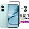 XYWZV Vetro temperato 6in1 per Poco X8 Pro, protezione completa dello schermo, pellicola protettiva per obiettivo del telefono Poco X8 Pro
