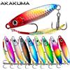 akakuma Set di 8 Esche Metalliche da Pesca 7g/10g/15g/20g/25g/30g, Jig a Lenta Affondamento con Occhi 3D e Laser, Esche con Ami Affilati per la Pesca