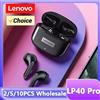 Lenovo Cuffie Lenovo LP40 Pro Wireless Bluetooth 5.4 TWS Hi-Fi Stereo Auricolari Gaming Sportivi con Controllo Touch Chiamate HD con Microfono