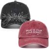 NONE Cappellino da Baseball Ricamato Kpop "What Is Your Love Song", Visiera da Concerto alla Moda per Uomo e Donna, Cappelli da Baseball per Esterni