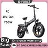 NONE Bicicletta Elettrica Pieghevole G-FORCE RC per Adulti, Motore 750W, Batteria 48V 15AH, Pneumatici Fat da 20 Pollici, Bici Elettrica Urbana