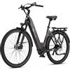 Ttgo Bicicletta elettrica TTGO C7 SE da 28 pollici, motore centrale da 250W 36V 18Ah (648Wh), pedelec da 25km/h per uomo e donna, e-bike da città con 9 velocità e freni a disco idraulici, lunga autonomia,