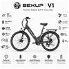 BEKUP Bicicletta Elettrica da Città Bekup V1 da 26 Pollici per Uomini e Donne, 36V 14. Batteria da 5Ah 522Wh, Motore Posteriore da 250W, Coppia di 45Nm, Velocità Massima 25 km/h, Autonomia Assistita a