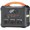 NONE Centrale Elettrica Portatile Newsmy S1210 2000W, Picco 3000W, Batteria LiMnFePO₄ 1102.5Wh, Generatore Solare MPPT, per Backup Domestico, Campeggio Esterno, Alimentazione Mobile