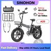 SINOHON Bicicletta Elettrica SINOHON A20 1000W 48V22Ah, Autonomia 80KM, Pneumatici Fat da 20'', E-bike Pieghevole per Città e Montagna con Portapacchi Anteriore e Posteriore