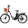 Ttgo Bicicletta Elettrica TTGO YY-26ST 36V 14.5Ah 250W 26" con Freno a Disco Meccanico, Certificata CE EN15194, E-Bike per Pendolari Urbani