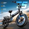 NONE Bicicletta Elettrica Urlife T5, Potenza di Picco 1500W, Batteria 48V 13Ah, Velocità 45KM/H, Autonomia 100KM, Pneumatici Fat 20X4, Spedizione Gratuita, Pieghevole e Portatile