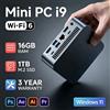 NONE Mini PC Portatile da Ufficio 2026 Intel Core i9 8950HK Windows 11 Pro Grafica UHD Gaming PC WiFi6 BT5.2 Type-C Mini Desktop PC