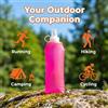 NONE Borraccia Pieghevole in Silicone da 150ml/250ml/500ml con Valvola a Mordicchio, Portatile per Corsa, Campeggio, Escursionismo, Viaggi