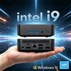 NONE Mini PC Portatile Intel Core i9 8950HK/i3-6100U, Computer Windows 11 Pro, 16GB 1TB 2TB, PC da Gaming, WiFi6 BT5.2 USB3.0, Mini Desktop PC