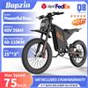 Bopzin Bicicletta Elettrica BOPZIN Q8 con Motore Posteriore ad Alta Potenza, Batteria 60V 35AH, Velocità 80KM/H, Bici Elettrica da Montagna per Adulti, Pneumatici Fat 25*3.0 Pollici, Autonomia 120KM,