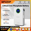 MFUZOP Batteria MFUZOP 48V 100Ah LiFePO4 all-in-one da parete, 51.2V 5.12kWh, con supporto RS485/CAN, Grado A, disponibile nei negozi UE, esente IVA