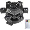 NONE Faro da palco rotante Bee Eye a 6 teste da 180W, con effetto disco, DMX512, fascio RGBW, laser RG, flash bianco/bianco caldo e striscia luminosa RGB