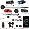 Fodsports 2 Pezzi Fodsports FX7 Interfono Bluetooth per Casco Moto con Rete Mesh BT5.4