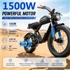 KICKWEY K7 E-bike, Bici Elettrica Fuoristrada Potente da 1500W, Bici Elettrica da Strada da 250W, E-Bike per Adulti con Motore da 1500W e Batteria da 48V 23AH (Velocità Massima 50KM/H, Autonomia