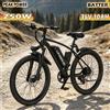 Zylvro Nuova Bici Elettrica da Montagna Unibike Q7 26 EU 2026, E-bike Fuoristrada con Pneumatici Fat da 250W, Batteria 36V 10Ah, Bicicletta Elettrica All-Terrain con Autonomia 40-50km