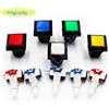 YingLucky Pulsanti quadrati mini illuminati da 33 mm per arcade con lampade LED a 12V per parti di flipper, macchine spingimonete e videogiochi arcade