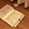 Shenzhi Tech Lampada da Lettura Notturna in Acrilico a Forma di Libro, 3 Temperature di Colore e Dimmerazione Continua, Lente Resistente all'Usura, Ricarica USB per Camera da Letto