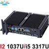 Partaker Computer industriale mini pc senza ventola con USB 3.0 4 * COM HDMI Intel Celeron C1037U C1007U Core i5 3317U Windows 11 Linux
