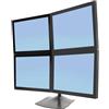 Ergotron DS Series DS100 Quad Monitor Desk Stand 61 cm (24") Nero Scrivania [33-324-200]