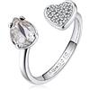 Brosway Anello Donna in Ottone e Cristalli con Simbolo Cuore | Collezione Affinity - BFF52A