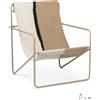 Ferm Living - Poltrona Désert - Beige - Tessuto riciclato - Designer Trine Andersen