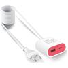 UCOMEN Caricatore USB C con cavo di prolunga da 1,5 m, 17,5 W, spina USB, alimentatore di rete, ideale per comodino, cucina o viaggi, rosa