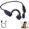 Astraveo Casco Conduzione Ossea con Tecnologia V5.2 HiFi Stereo Micro HD e Autonomia 15 Ore Casco Design Impermeabile IP65 Sport Impermeabile per Cuffie Sport Corsa Bici