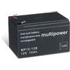 akku-net Batteria al piombo akku-net (multipower) MP12-12B Vds, 12V, Lead-Acid