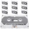 EPIGEIST 10 Musicassette Vuote Registrabili da 30 Minuti in Plastica Vintage | Supporto per Progetti Audio Fai da Te, Registrazione Stabile di Musica, Discorsi, Messaggi e Riproduzione