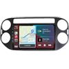 LIUYANYAN Autoradio 2 Din Bt Car Radio Car Play per VW Volkswagen Tiguan 1NF 2006-2016 Compatibile con [Wireless] A-Pple Carplay Android Auto Bluetooth Am/Fm/Rds Radio, 4 Nucleo 1G+16G