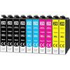 Starlet24 29XL Cartucce per Epson 29XL 29 XL Multipack per Epson XP-342 XP-332 XP-345 XP-352 XP-442 XP-445 XP-455 XP-432 XP-245 XP-452 XP-235 XP-435 XP-335 (confezione da 10)