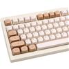 TIMSEKER 119 tasti retrò minimalisti, copritasti marroni e grigi, copritasti personalizzati in PBT Dye, Mac Styles MA Profile Keycaps per tastiera meccanica Cherry Mx con layout ANSI/ISO