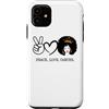 Cancro Queen Astrology Melanin Girl Blac Custodia per iPhone 11 Pace Amore Cancro Regina Zodiaco Capelli Afro Compleanno