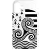 Brittany Celtic Culture Custodia per iPhone 16 Simboli bretoni Triskele ed Ermellino