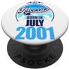 FernwehFarben Studio Geburtstage Grande da luglio 2001 25° compleanno frase 25 anni PopSockets PopGrip Adesivo