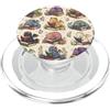Dragon Fantasy Book Worm Bookish Book Lo Dragon Books Cottagecore Bookworm Flowerful Bookish PopSockets PopGrip per MagSafe