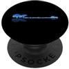 Rock Music Musician Band Lover Peace Vib Basso Lake Shadow Love Reflection Silhouette Metal PopSockets PopGrip Adesivo