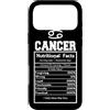 Cancer Zodiac Funny Nutritional Facts As Custodia per iPhone 17 Pro Max Cancro Segno Zodiacale Astrologia Zodiaco
