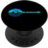 Music Musician Band Lover Peace Vibes Hi Banjo Lago Ombra Amore Riflessione Silhouette Bluegrass Folk PopSockets PopGrip Adesivo