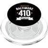 Vintage Area Code Pride Tees 410 Baltimora Codice Area USA Città Distressed Authentic (Dark) PopSockets PopGrip per MagSafe