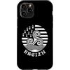 Brittany Celtic Culture Custodia per iPhone 11 Pro Breizh Bretagna Celtic Triskele Flag Pride