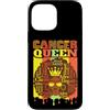 Cancer Queen Astrology Melanin Black Wom Custodia per iPhone 13 Pro Max Cancro Regina Zodiaco Afro Style Benedetta Classe Elegante