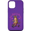 Dawn Rider Cats Custodia per iPhone 12/12 Pro Tabby Cat Riding Triciclo Occhiali da sole We Ride Dawn
