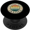 Manual Car Enthusiast Three Pedal Transm Classicamente addestrato cambio manuale auto Guy Vintage PopSockets PopGrip Adesivo